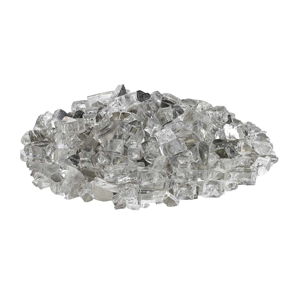 American Fire Glass 1/2-Inch Premium Fire Glass, 10 lbs, Starfire Reflective