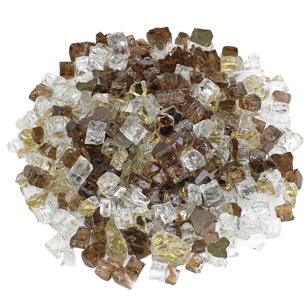 American Fire Glass 1/2-Inch Premium Fire Glass, 10 lbs, Zion Reflective
