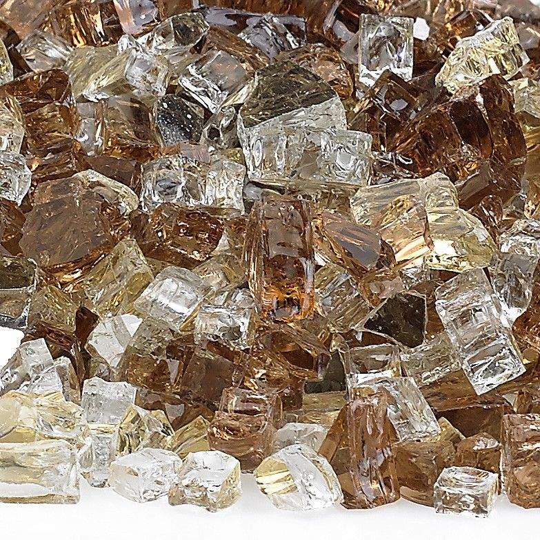 American Fire Glass 1/2-Inch Premium Fire Glass, 10 lbs, Zion Reflective