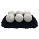 American Fire Glass Lite Stone Balls, 6 Stone Set