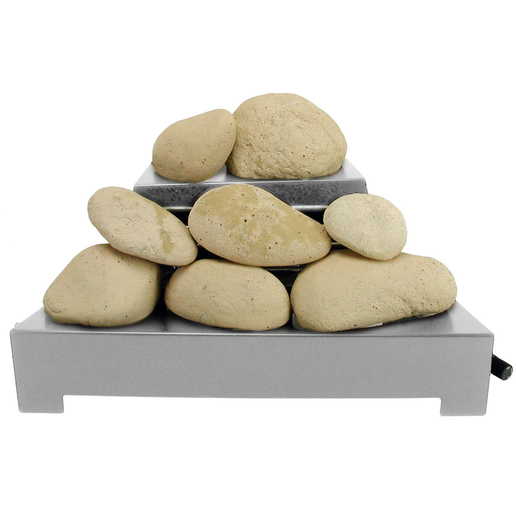 Rasmussen AFS20-SS Alterna Ventless FireStones Stainless Steel 20-Inch Burner Kit