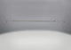 Decorative ornamental accent bar, satin chrome metal strip with straight ends