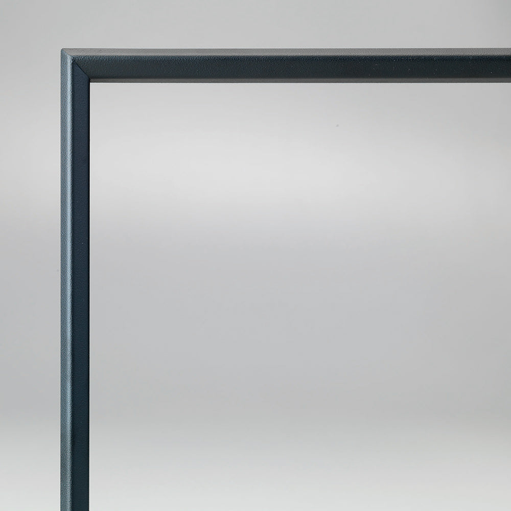 Fireplace trim kit frame with black satin finish border