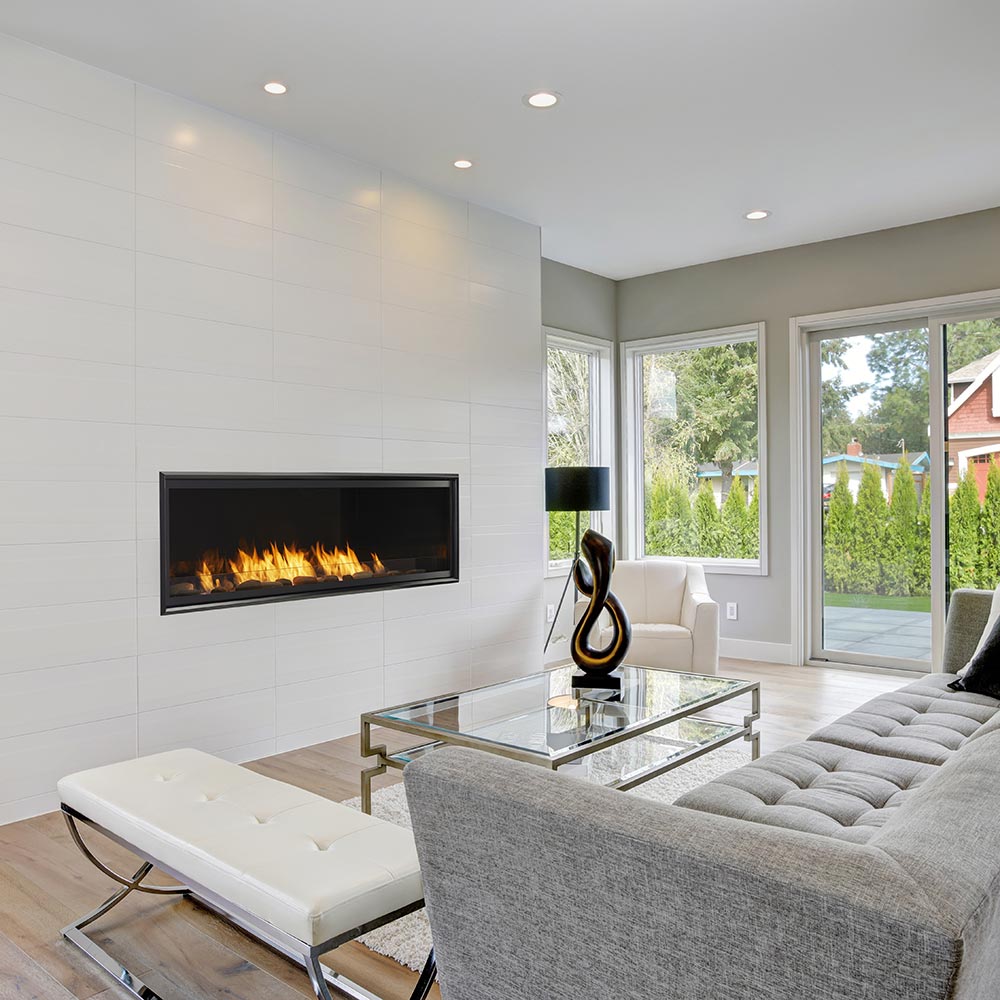 Monessen AVFL60-B Artisan 60-Inch Vent-Free Gas Fireplace with IntelliFire Touch Ignition