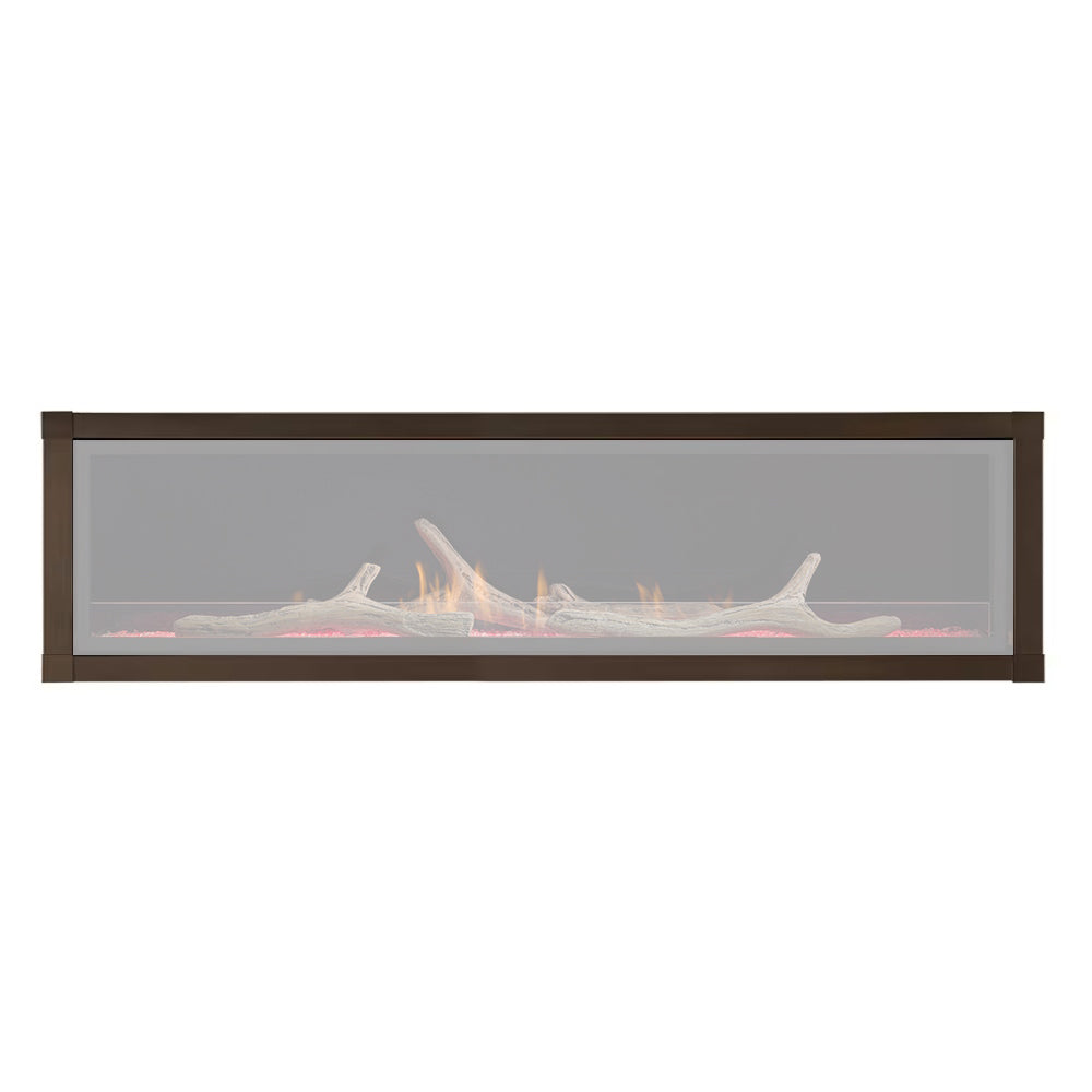 Monessen Contemporary Veined Copper Front for Artisan 72-Inch Vent-Free Linear Gas Fireplace