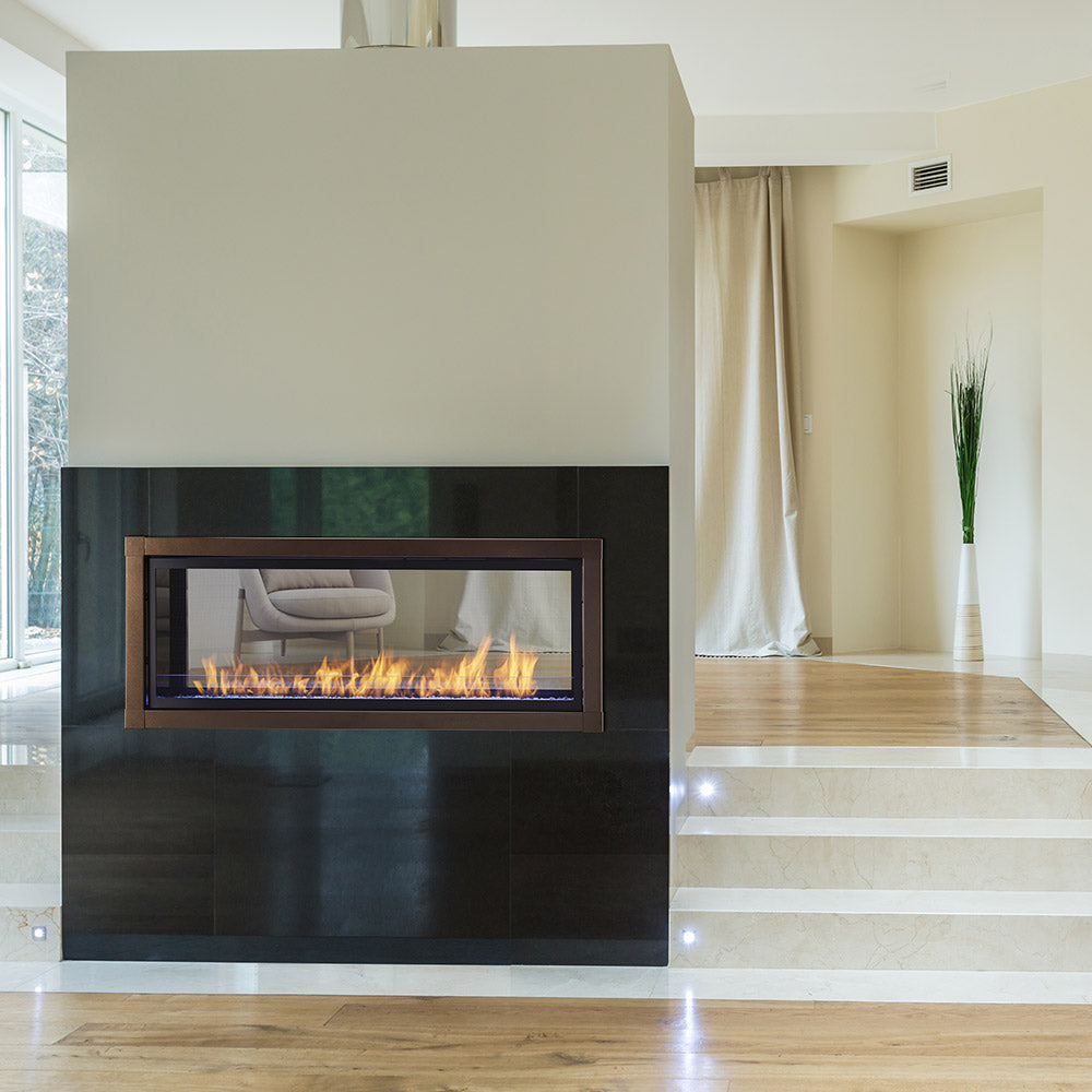 Monessen AVFLST48 Artisan 48-Inch Vent-Free See-Through Gas Fireplace with IntelliFire Touch Ignition