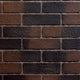 Dark brick-pattern firebox liner with staggered rectangular blocks