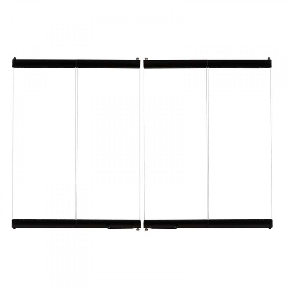 Superior 36-Inch Black Finish Standard Bi-Fold Glass Doors for WRT/WCT 2036 Wood Burning Fireplaces