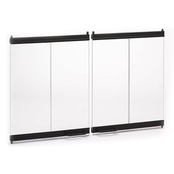 Superior 36-Inch Black Finish Outdoor Bi-Fold Glass Door for