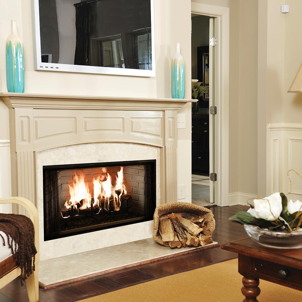 Majestic Royalton 42-Inch Radiant Wood Burning Fireplace