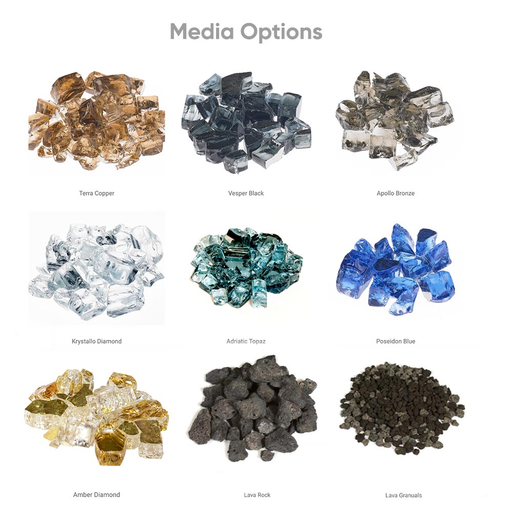 Grand Canyon Vented Bedrock Contemporary Linear Electronic Ignition Drop-In Gas Burner Kit (BEDROCK-CONT)