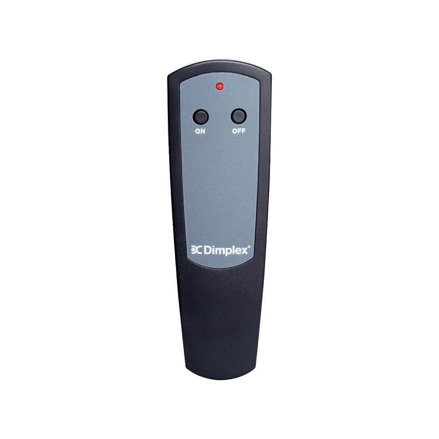Dimplex remote control with ON, OFF, and indicator lights
