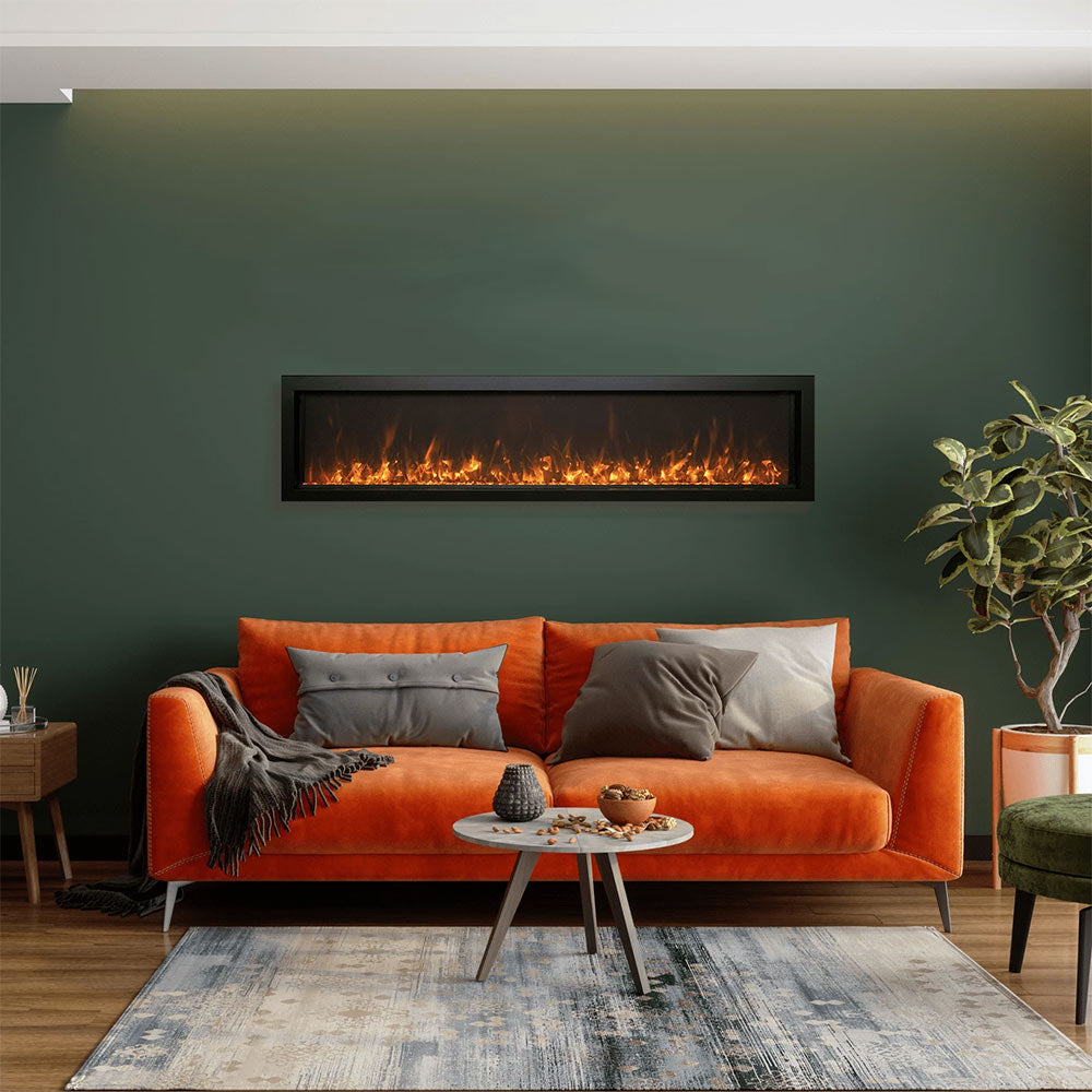 Amantii Panorama Extra Slim Built-In Smart Electric Fireplace