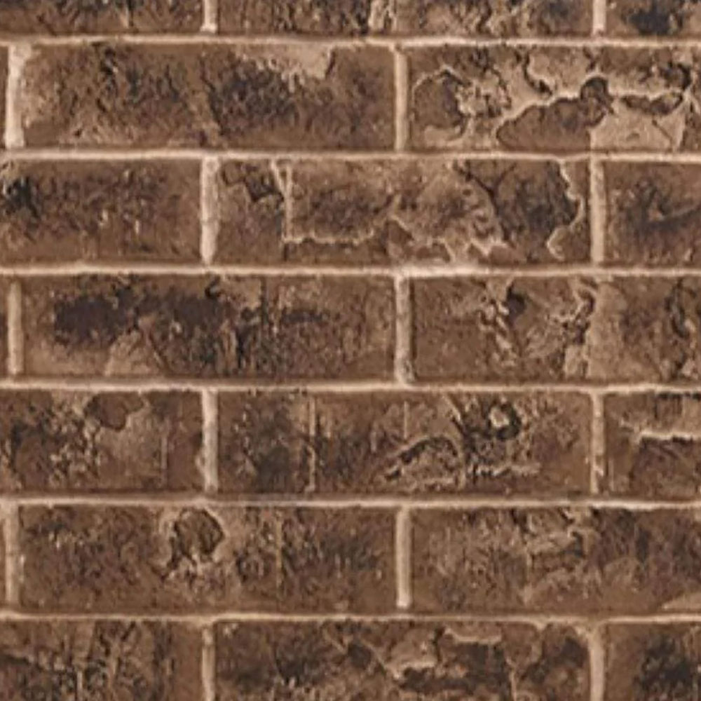 Tavern brown stacked brick interior panel with detailed mortar lines