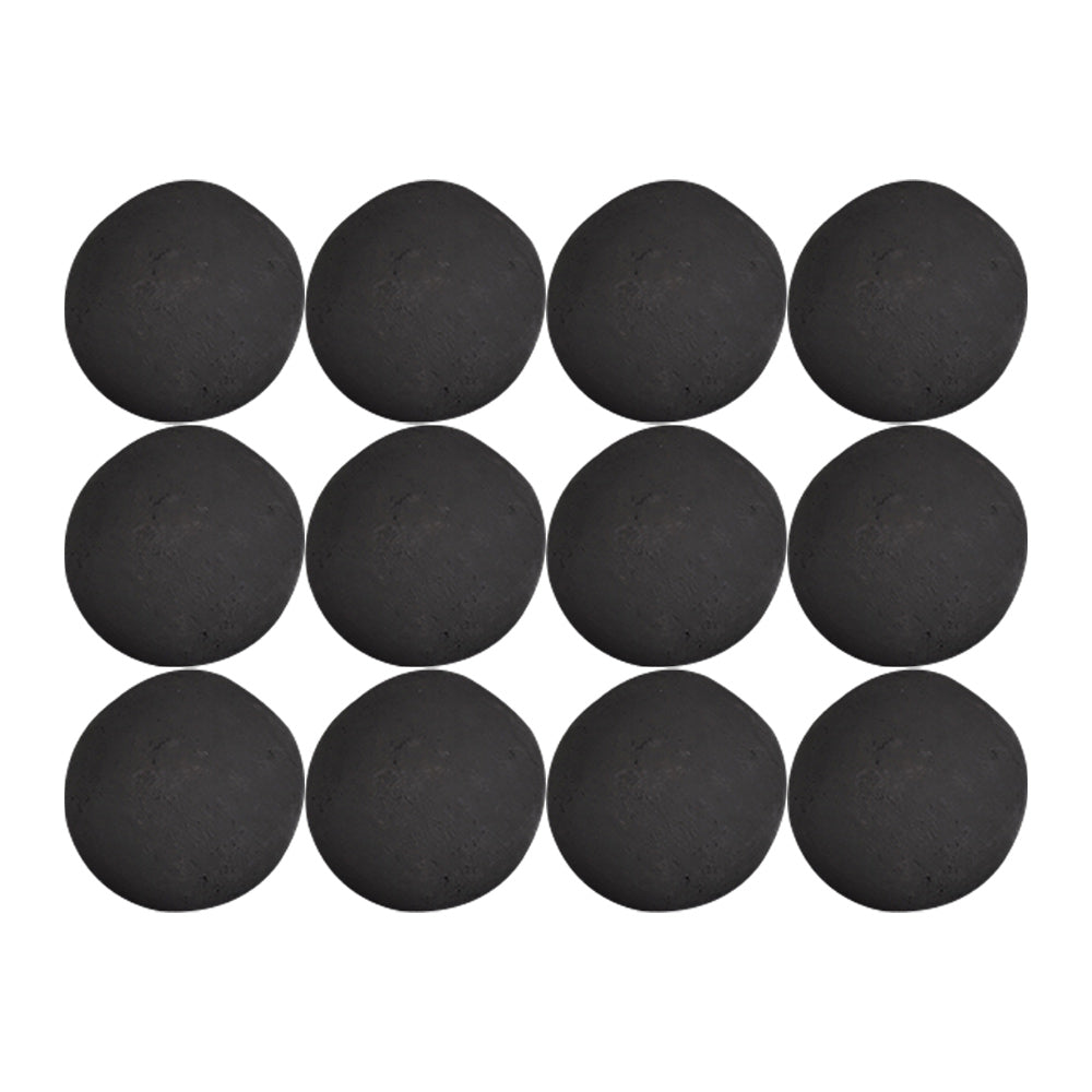 Set of 2-inch matte black cannonballs, twelve round pieces