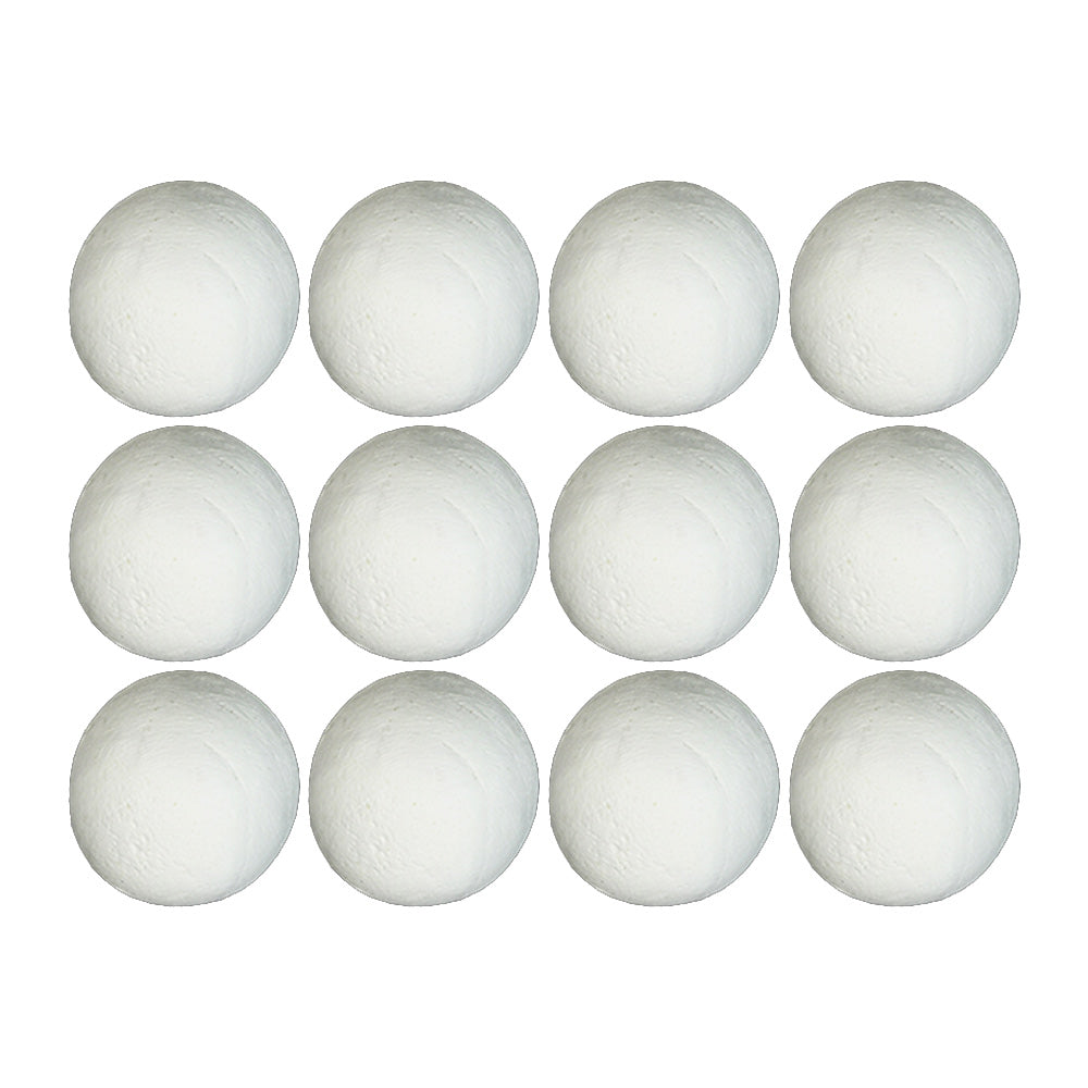 12 white cannon balls for fireplace, round smooth balls