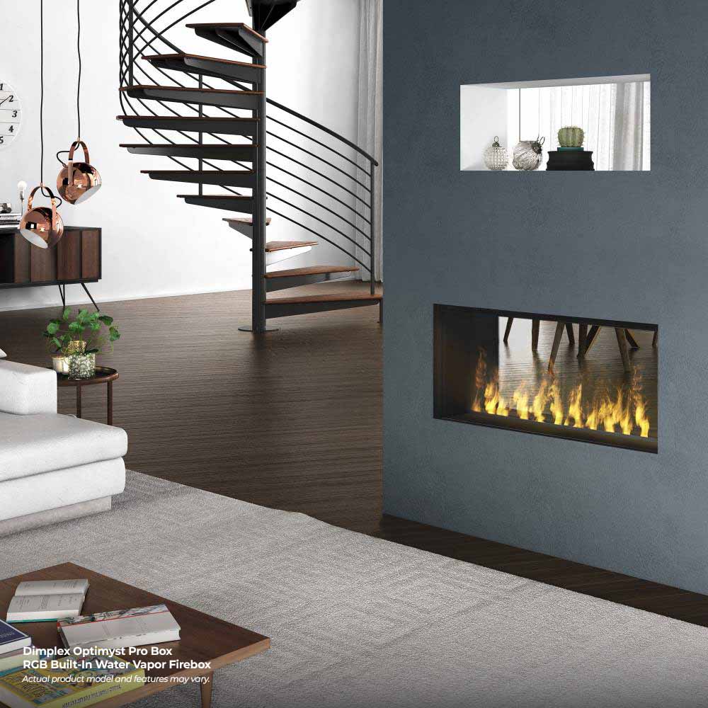 Dimplex Optimyst Pro Box RGB Built-In Water Vapor Firebox, 40-Inch