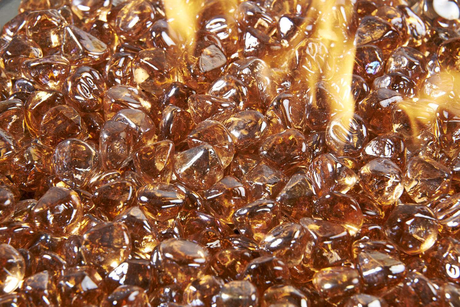 The Outdoor GreatRoom Company 5-Pound Fire Glass Diamonds, Large, Copper