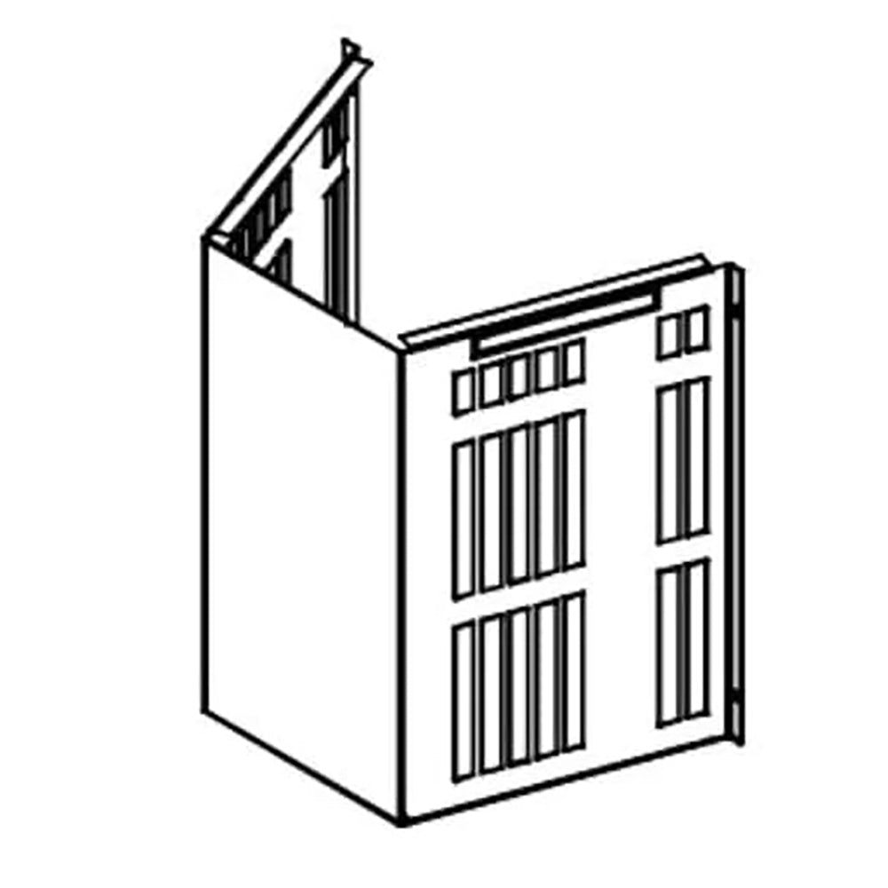 Safety shield for horizontal termination cap, rectangular metal plate with slots