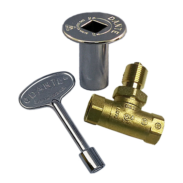 Dante CP-BVS-CR-B 1/2-Inch Quarter Turn Straight Gas Ball Valve
