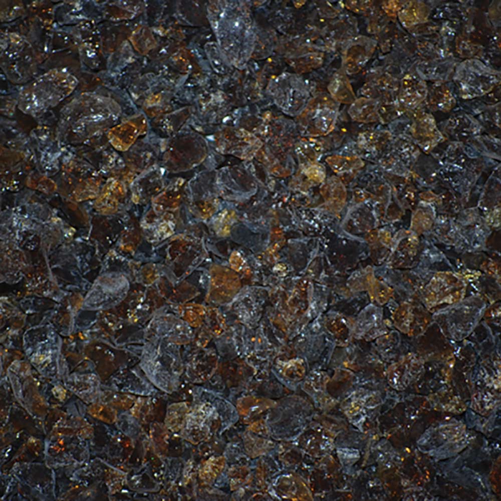 Warming Trends Recycled Fire Glass, 3/4-Inch, Dark Amber, 10-Pounds