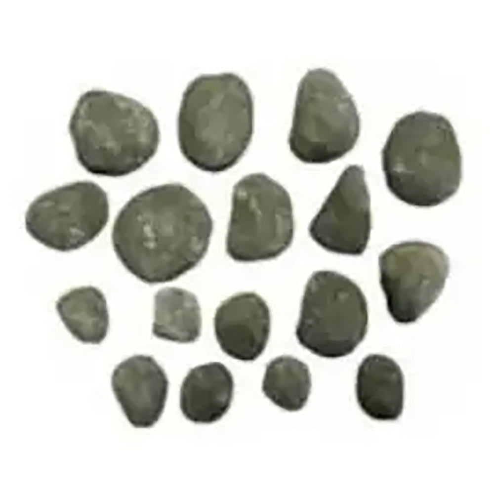 Sierra Flame Light Gray Ceramic Stone Set, 17-piece