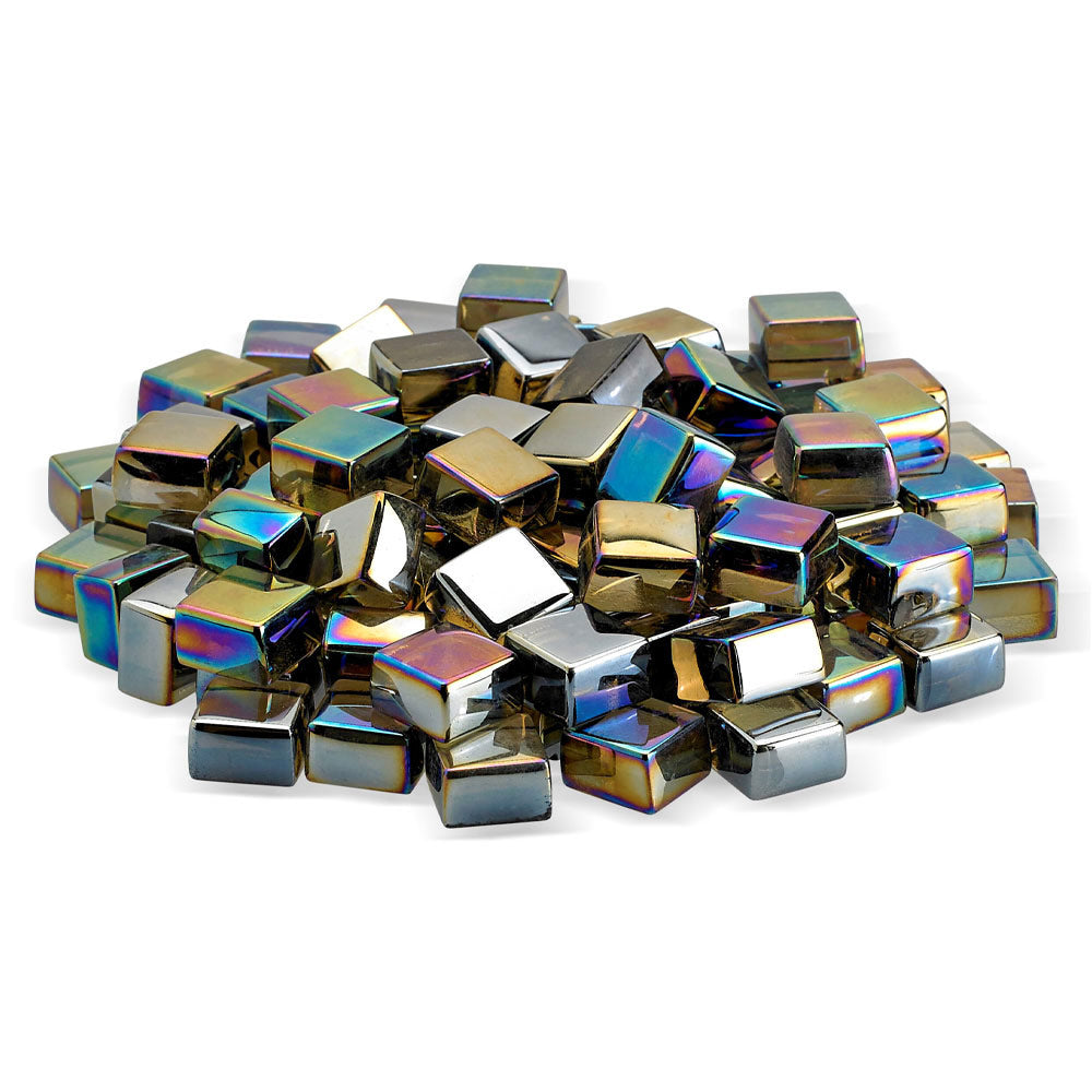 American Fire Glass 1/2-Inch Fireglass 2.0, 10-Pounds, Bronze Luster