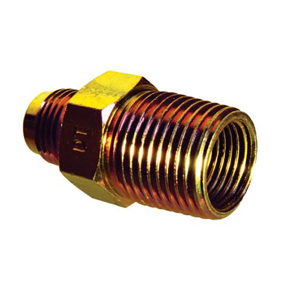 American Fire Glass 1/2-Inch Flare x 1/2-Inch MIP (Tapped 3/8-Inch FIP)