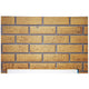 Brick-pattern decorative fireplace panel in tan speckled finish