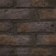 Dark gray brick decorative panels with stacked rectangular blocks