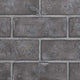 Medium gray brick decorative panels with rectangular blocks and mortar lines
