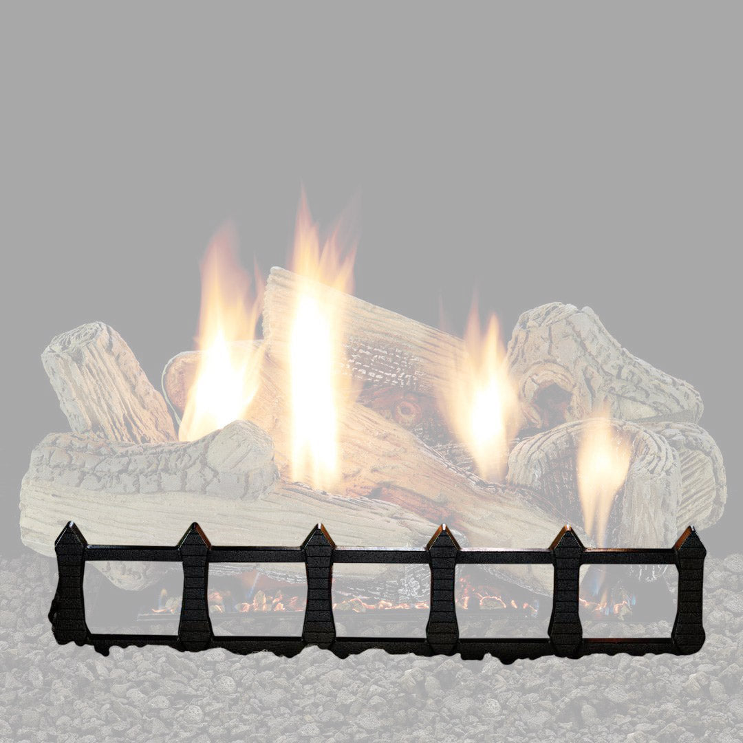White Mountain Hearth Decorative Fireplace Grate, Matte Black