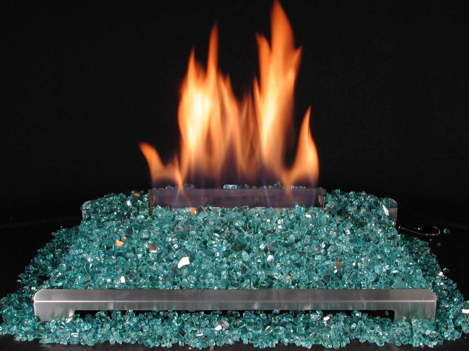 Rasmussen DF-AFM20-SS Alterna Ventless FireGlitter Stainless Steel Double Sided 20-Inch Burner Kit