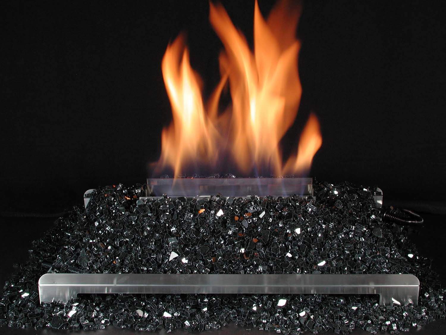 Rasmussen DF-AFM20-SS Alterna Ventless FireGlitter Stainless Steel Double Sided 20-Inch Burner Kit