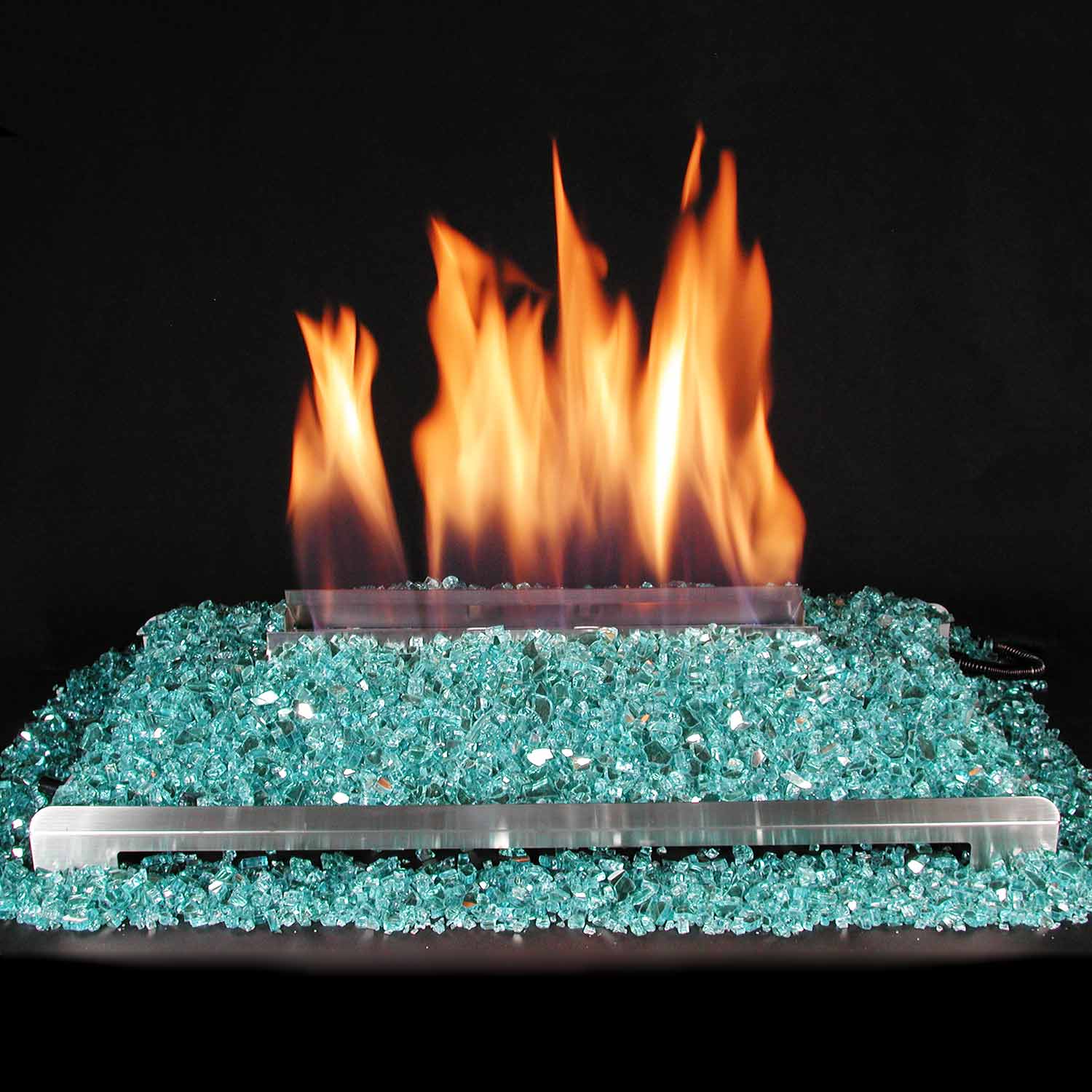 Rasmussen DF-AFM24-SS Alterna Ventless FireGlitter Stainless Steel Double Sided 24-Inch Burner Kit