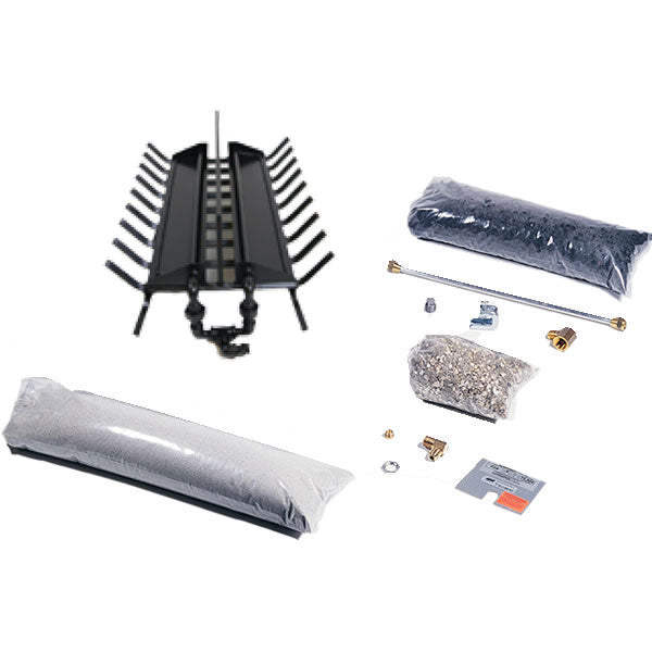 Rasmussen DF-LC double-sided multi-burner and grate kit with wrapped parts and hardware