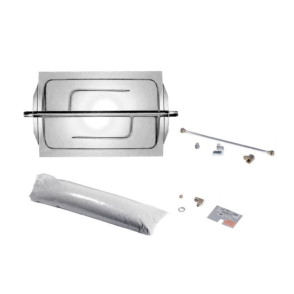 Rasmussen DF-SS Custom Embers Stainless Steel Fireplace Burner Kit