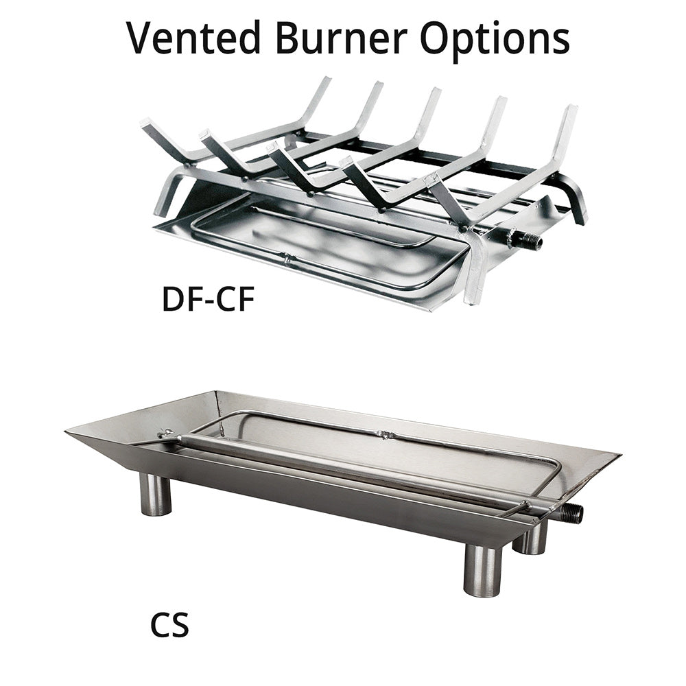 Rasmussen DF-SS-ML-Kit Double Sided Manzanita Series Stainless Steel Fireplace Log Set
