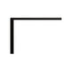 1-inch beveled adjustable trim, matte black L-shaped corner piece