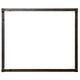 Forged iron fireplace frame with rectangular opening, dark finish.