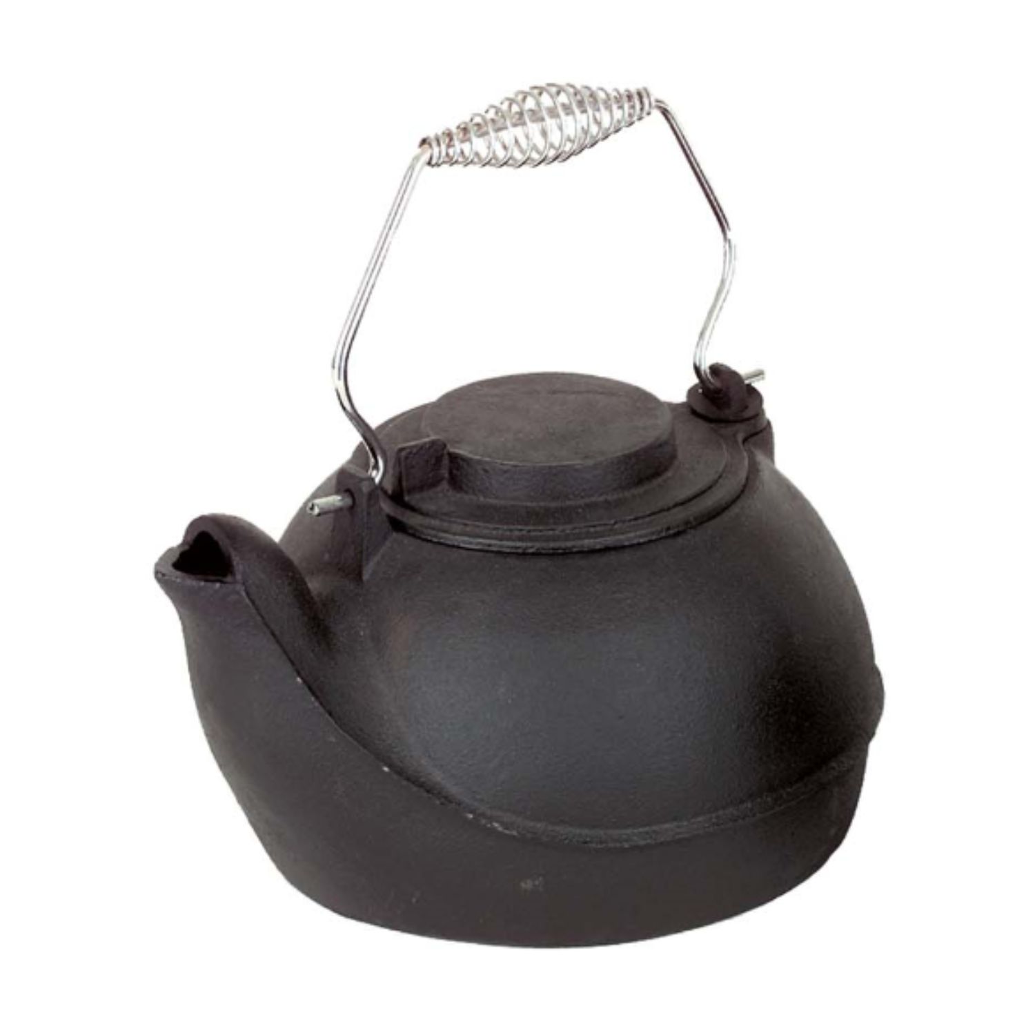 Black humidifier with top handle and spout, round lid and knob