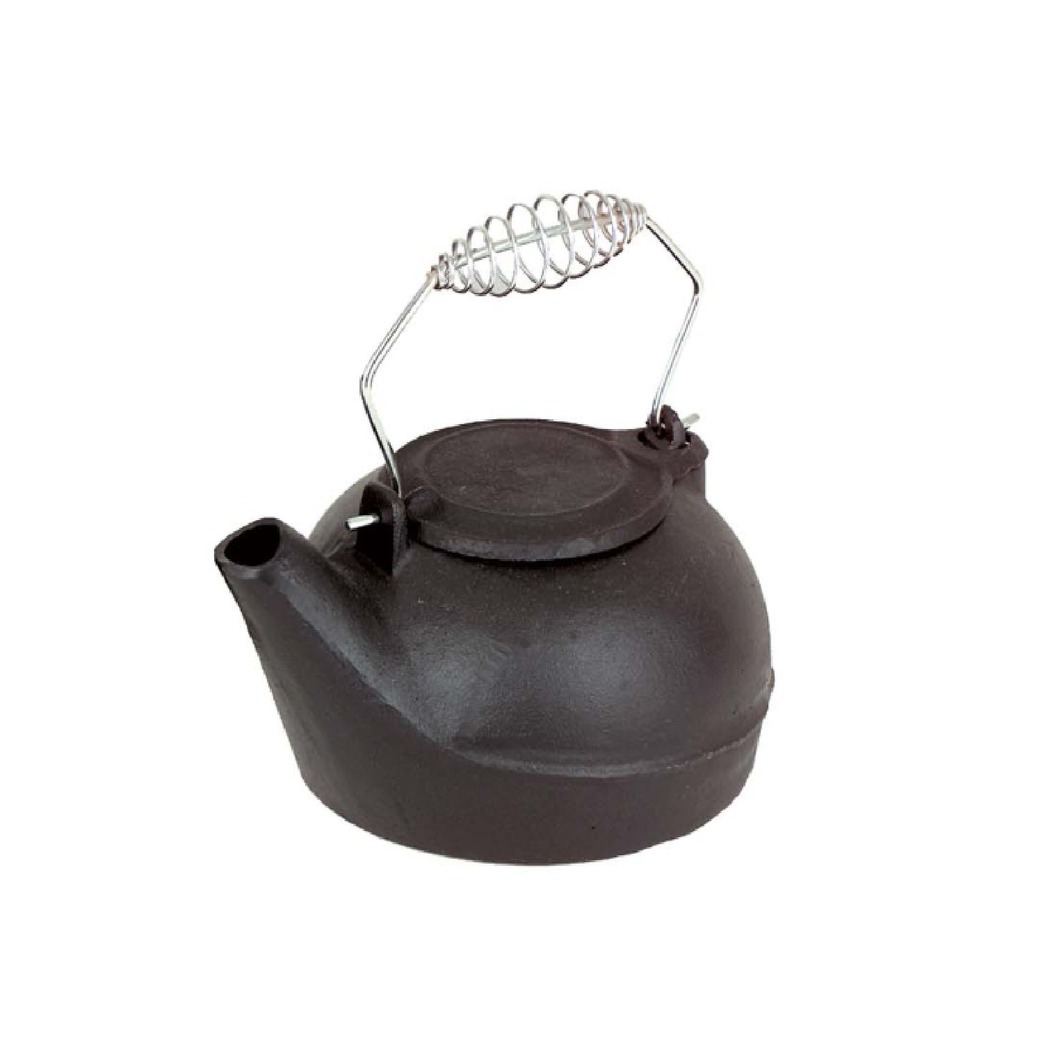 Black metal humidifier with top handle spring and spout
