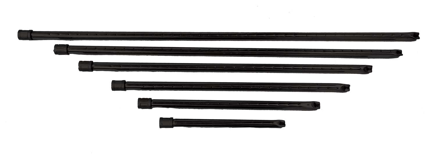 Black Dagan DG-L burner pipe set with multiple lengths