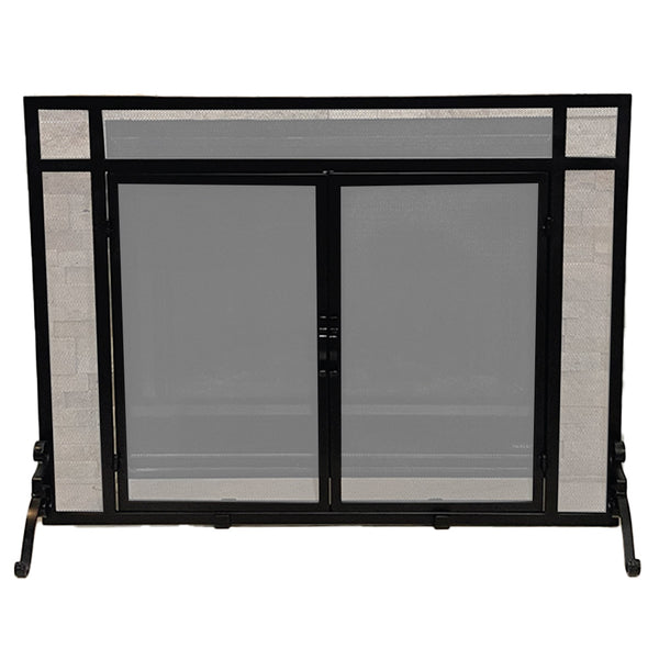 Dagan Fireplace Screen with Doors, 44x33-Inches – Fireplaces Direct