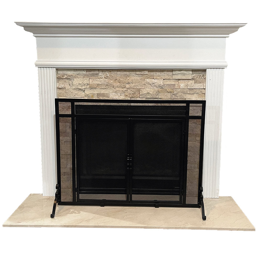 Dagan Fireplace Screen with Doors, 44x33-Inches