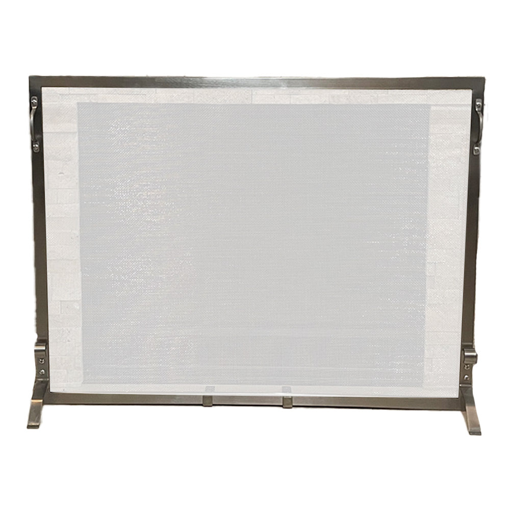 Dagan Mesh Knitted Fireplace Screen, 44x34-Inches