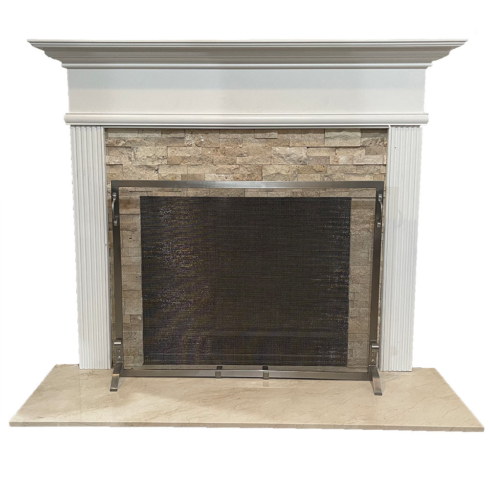 Dagan Mesh Knitted Fireplace Screen, 44x34-Inches