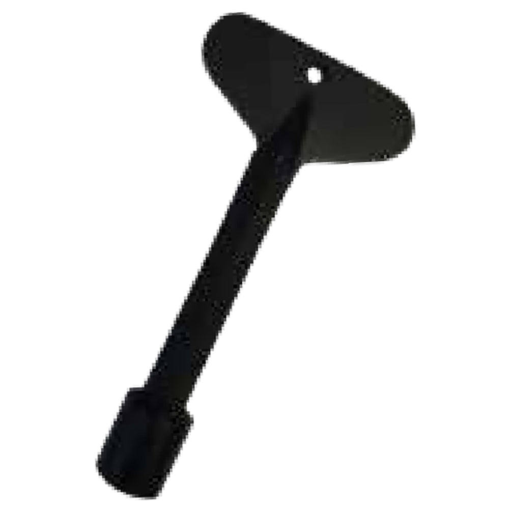 4-inch gas valve key in black finish with 5/16-inch socket end