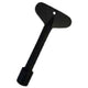 4-inch gas valve key in black finish with 5/16-inch socket end