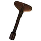 4-inch gas valve key in dark bronze finish with 5/16-inch socket end